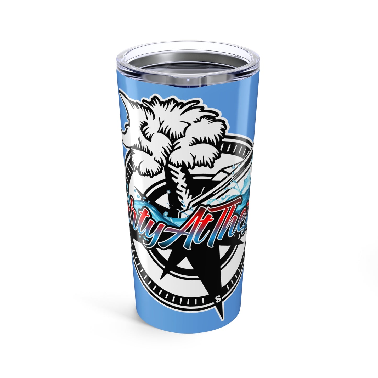 Tumbler 20oz - Party At The Beach Travel Mug for Outdoor Fun