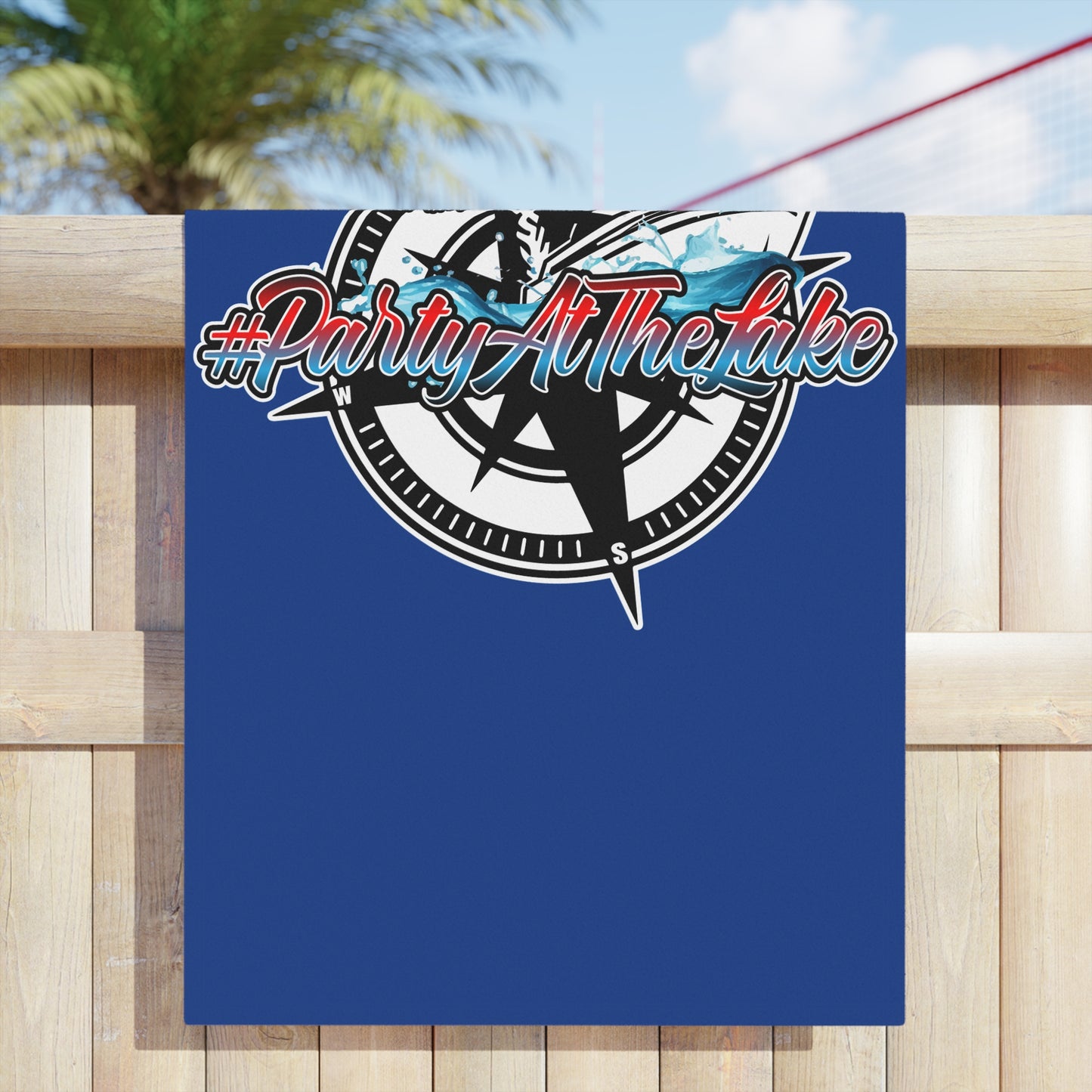 #PartyAtTheLake Beach Towel - Fun Summer Essentials for Lake Lovers