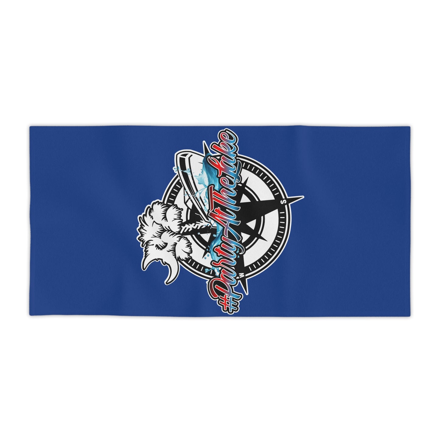 #PartyAtTheLake Beach Towel - Fun Summer Essentials for Lake Lovers