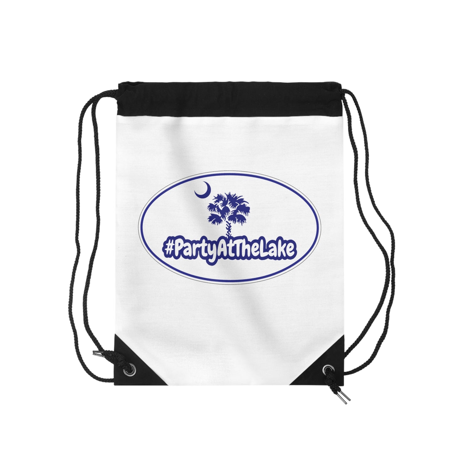 #PartyAtTheLake Drawstring Bag – Perfect for Summer Outings & Beach Days