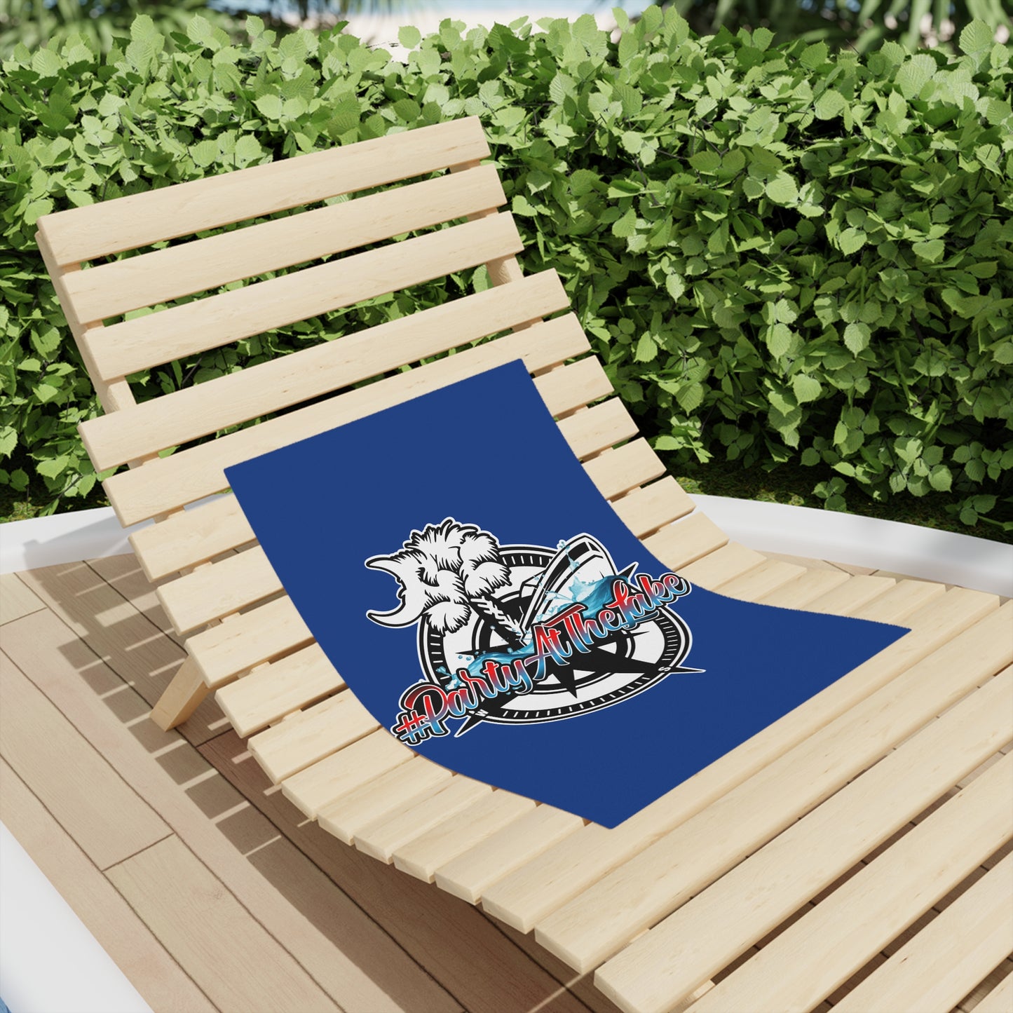 #PartyAtTheLake Beach Towel - Fun Summer Essentials for Lake Lovers