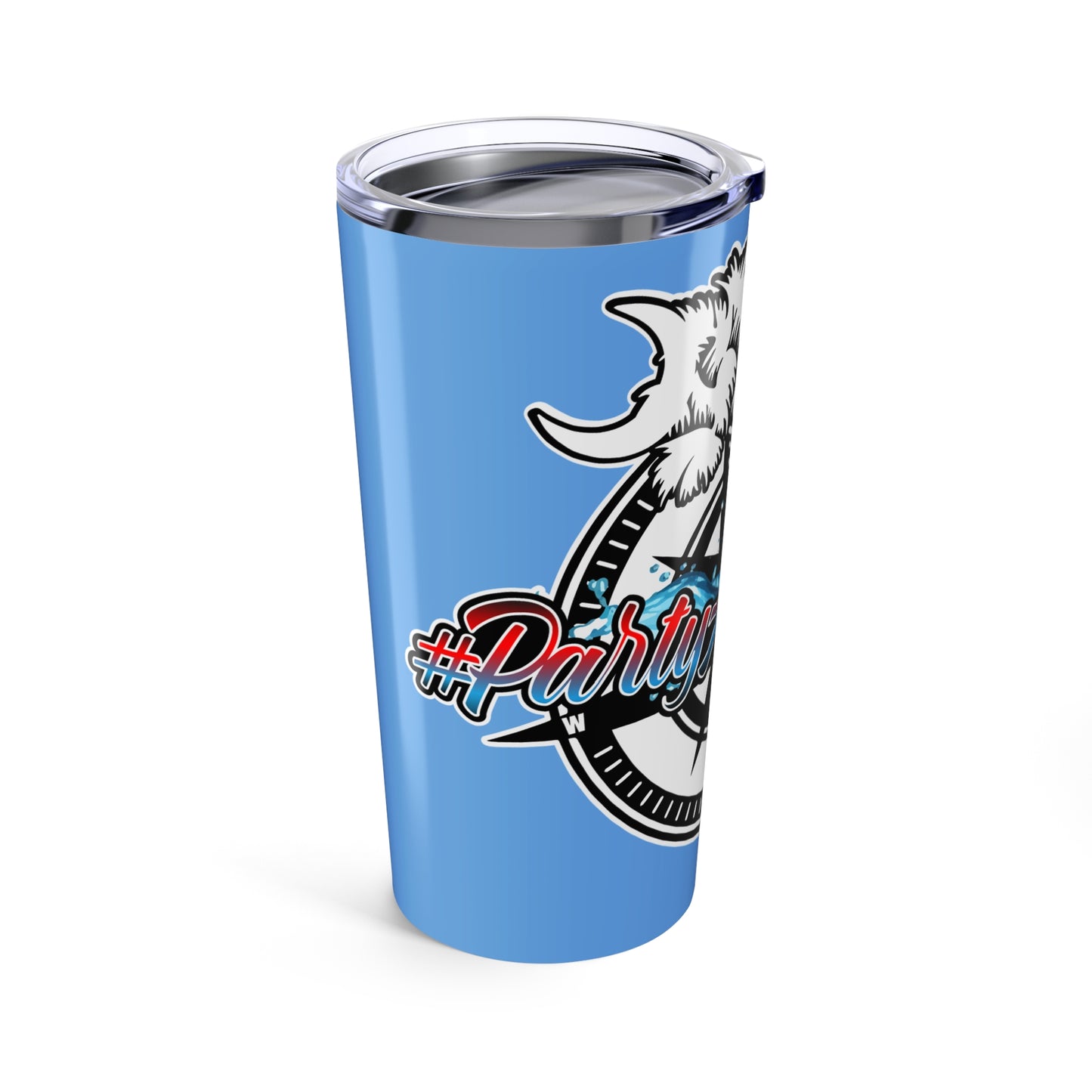 Tumbler 20oz - Party At The Beach Travel Mug for Outdoor Fun