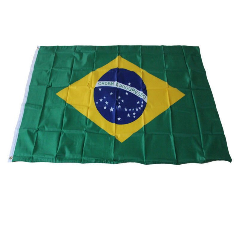 3X5 Ft Polyester Banner Big Hanging Flag Brazil National Flag