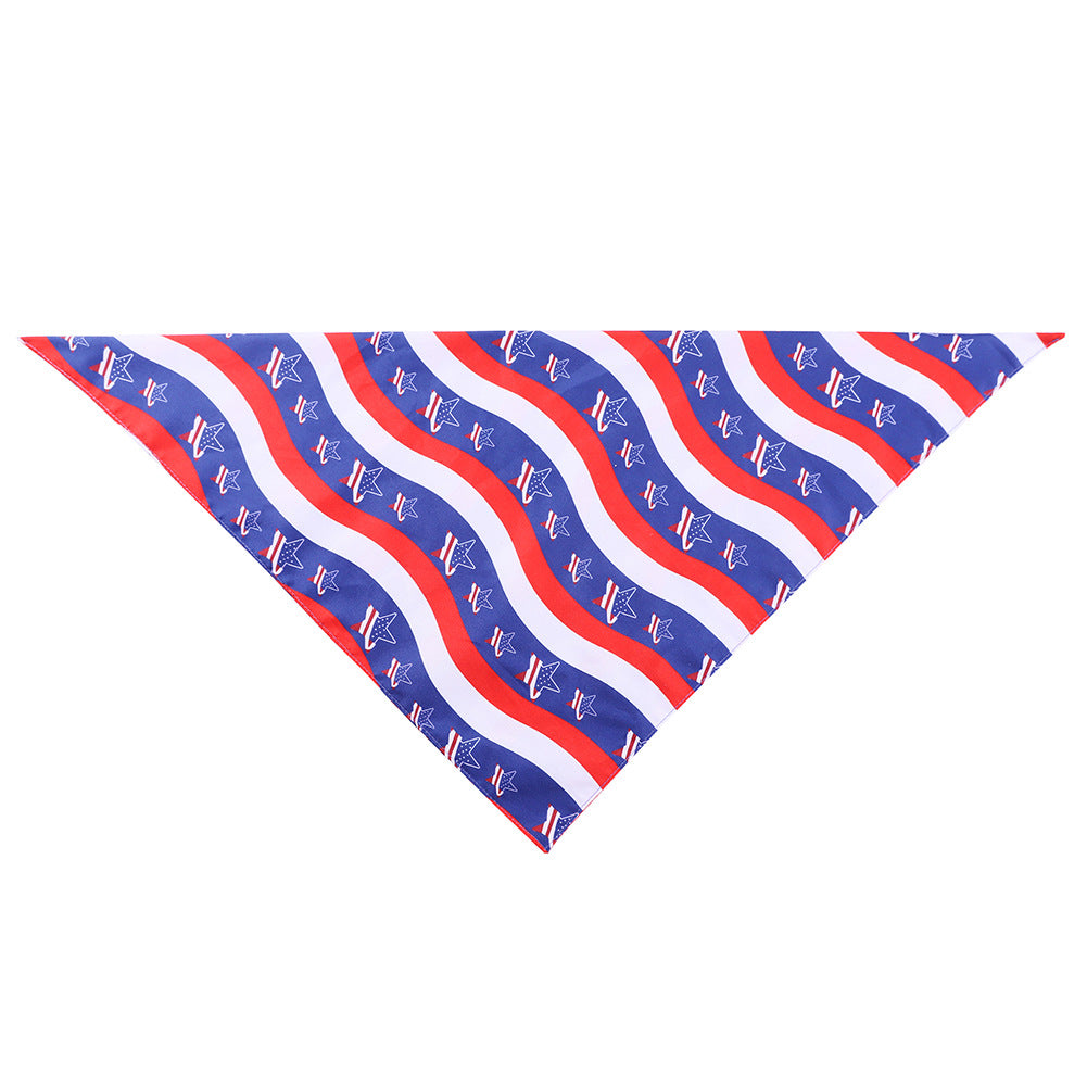 Pet drool scarf American flag scarf