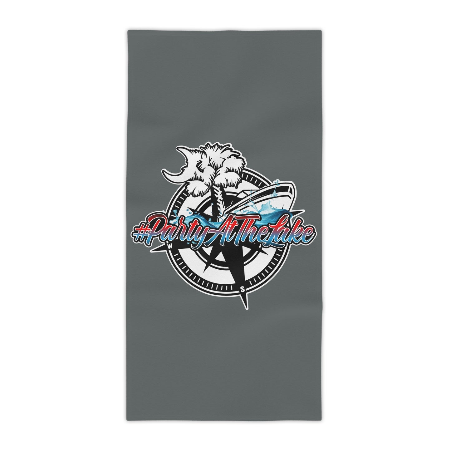 #PartyAtTheLake Beach Towels - Fun Summer Vibe for Outdoor Adventures