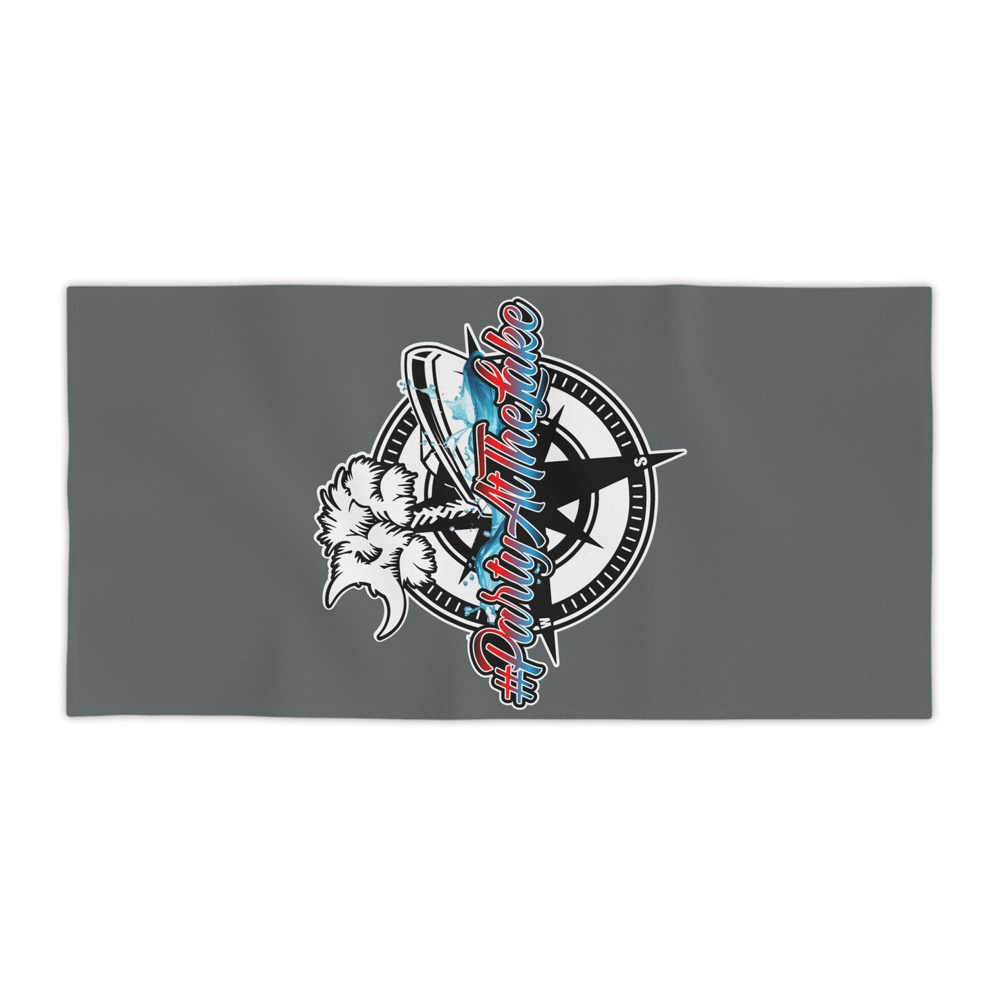 #PartyAtTheLake Beach Towels - Fun Summer Vibe for Outdoor Adventures